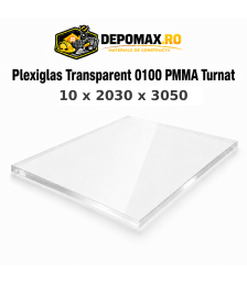 Plexiglas transparent 0100 PMMA turnat 10 x 2030 x 3050 mm